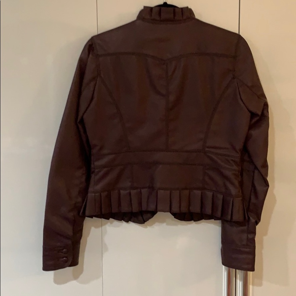 Maroon Leather Jacket - image 3
